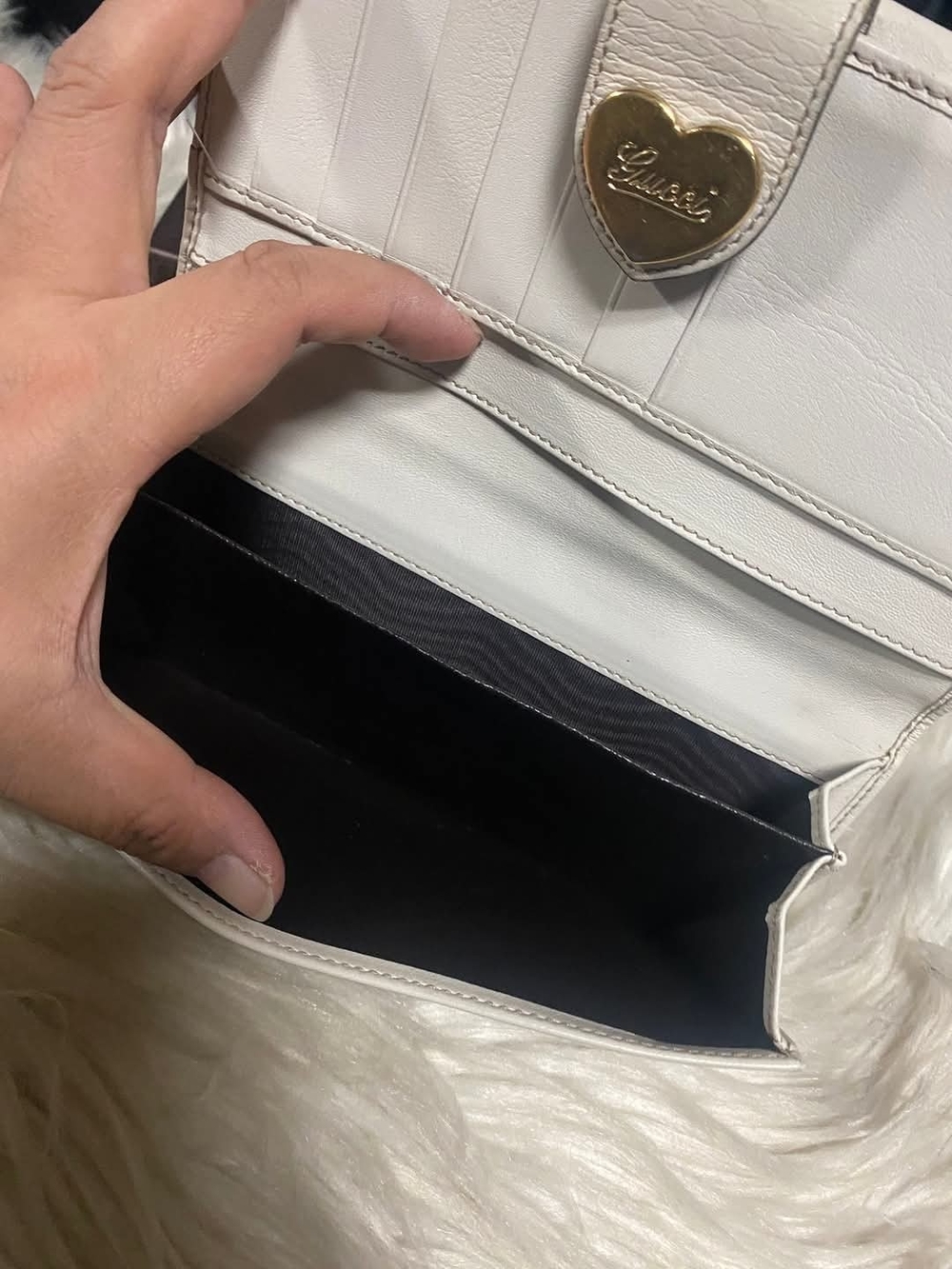 ❣️Gucci Beige GG Canvas Continental Wallet with White Trim❣️ - Picture 11 of 16